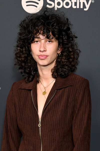 Towa Bird at a 2024 Los Angeles event with curly bangs.